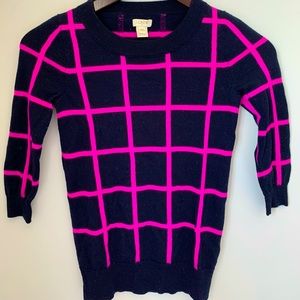 JCrew XXS 3/4 length sleeve sweater. 100% wool.